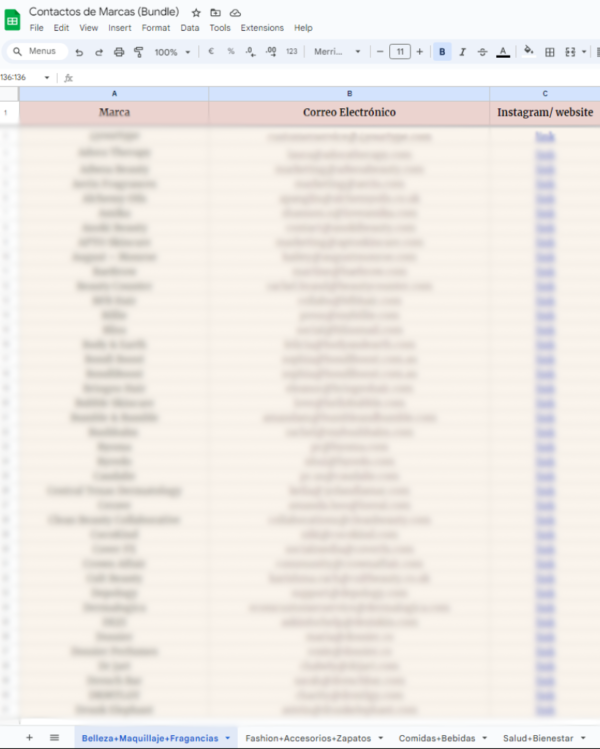 Contactos de Marcas Bundle